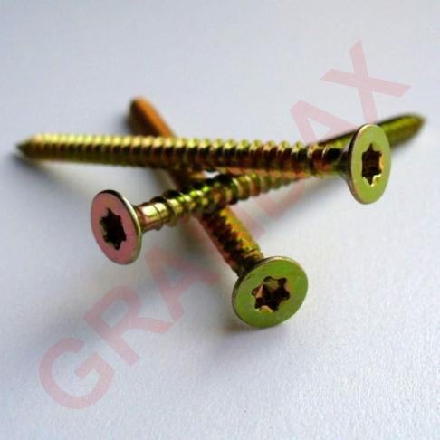 Vrut do dřeva UNI, zápustná hlava, TORX20, 4,0x60mm ZZ