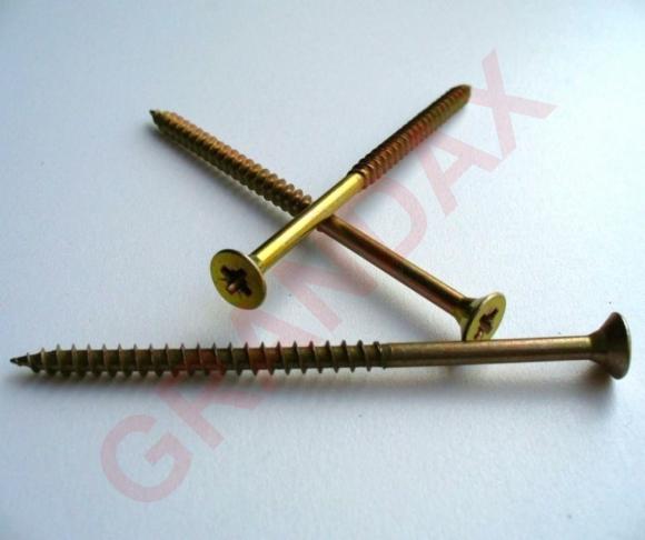 Vrut do dřeva UNI, ČZ, zápustná hlava, PZ3 6,0x100/60mm ZZ