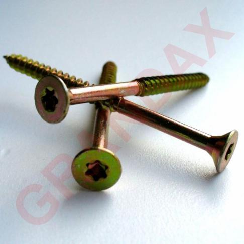 Vrut do dřeva UNI, ČZ, zápustná hlava, TORX30, 6,0x120/70mm ZZ