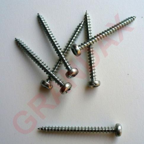 Vrut do dřeva, půlkulatá hlava UNI, PZ2 5,0x45mm ZB