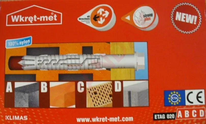 Hmoždinka rámová rozpínací, 10x200mm s vrutem se šestihrannou hlavou