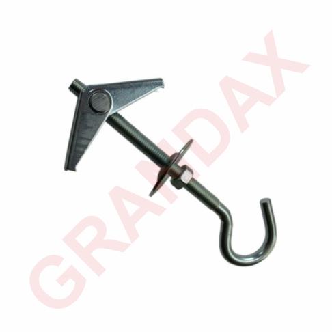 Hmoždinka sklopná M5x75mm ZB s hákem
