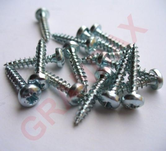 Vrut do dřeva, půlkulatá hlava UNI, PZ2 3,5x16mm ZB