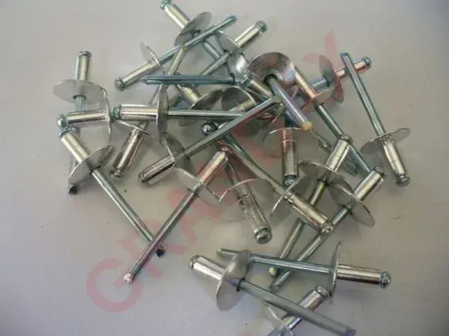 Nýty trhací AL, rozměr 4,8x21mm, plochá hlava 16mm
