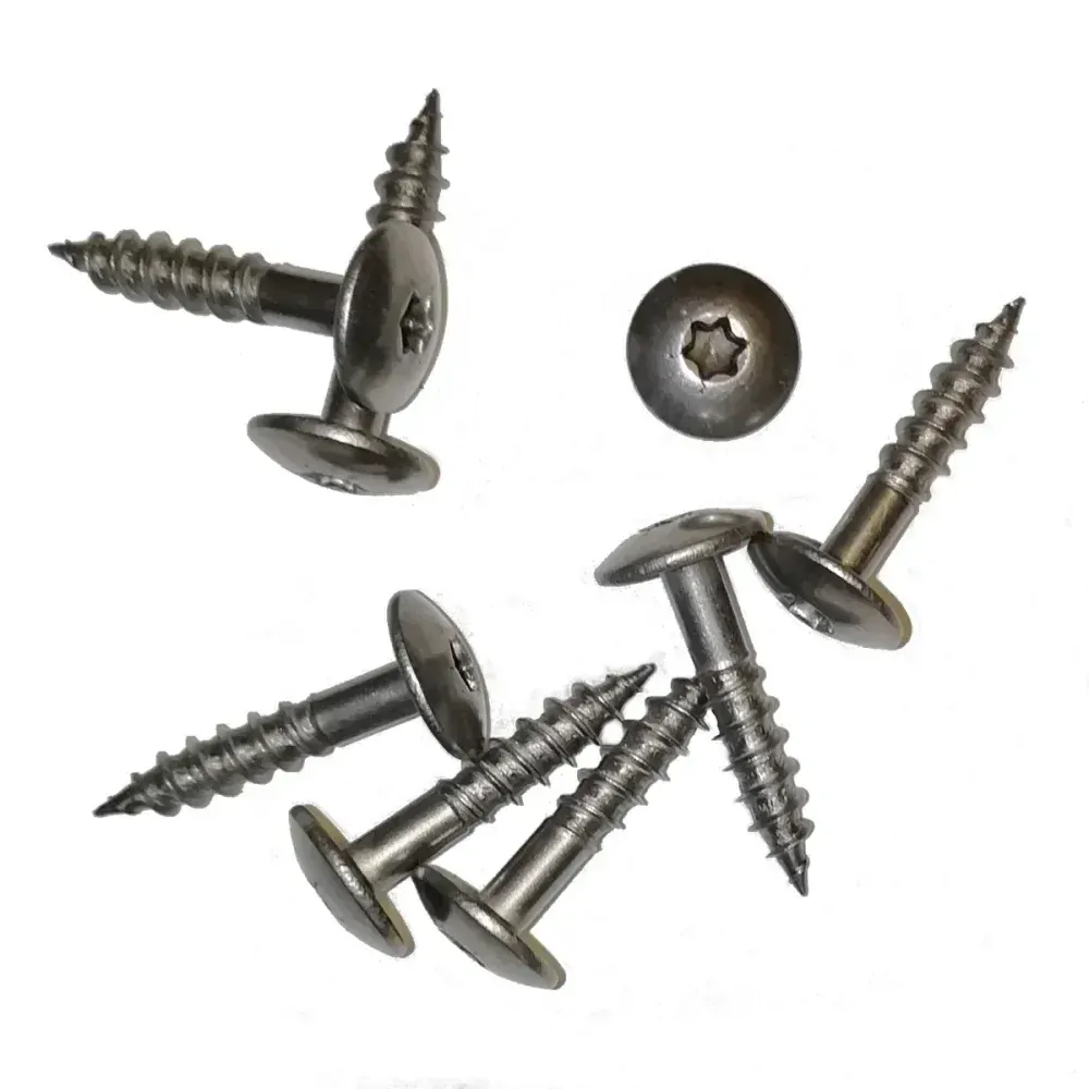 Vrut do dřeva - hlava hřib 4,8x25/15mm, TORX20, NEREZ A2