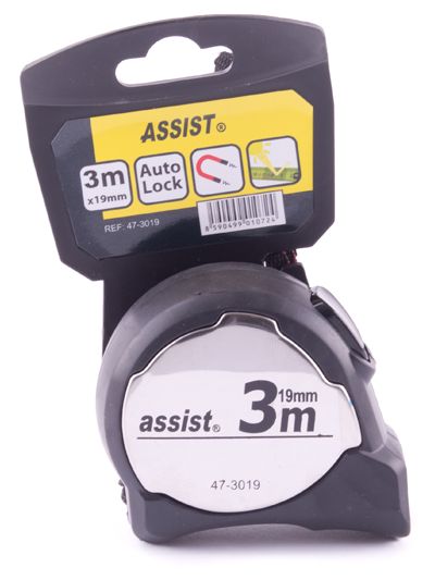Metr svinovací 3m ASSIST CHROM