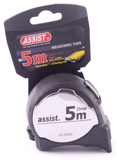 Metr svinovací 5m ASSIST CHROM