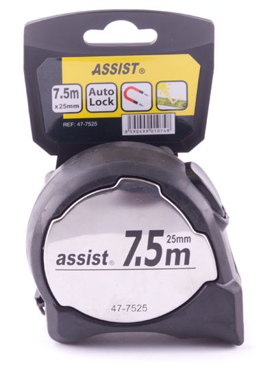 Metr svinovací 7,5m ASSIST CHROM