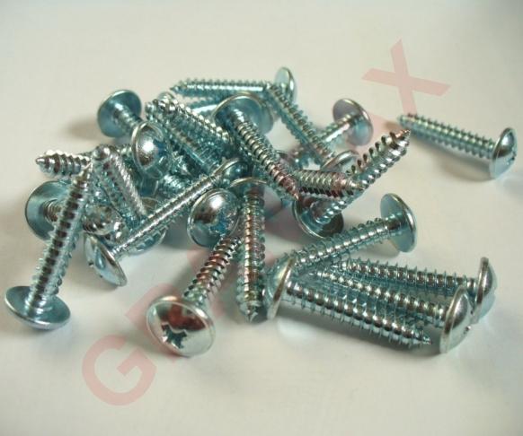 Šroub do plechu, rámová hlava, PH2 3,9x19mm ZB