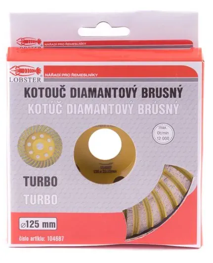 Kotouč diamantový brusný TURBO 125mm