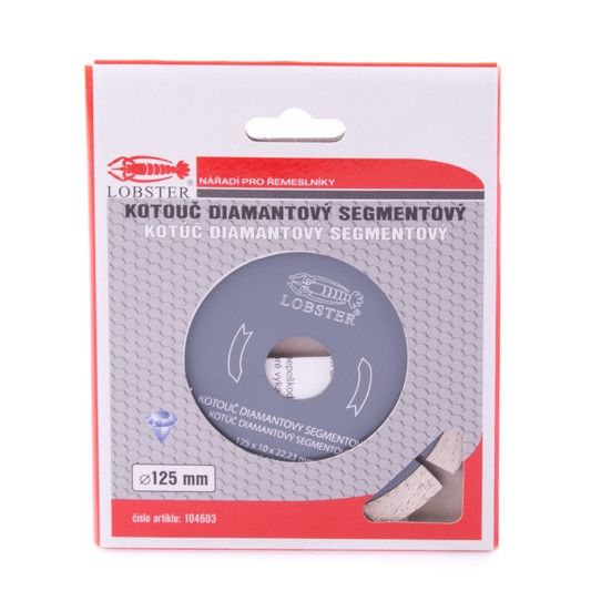 Kotouč diamantový segmentový, 125mm LOBSTER