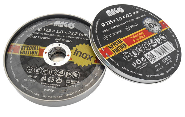 Kotouč řezný na nerez 125x1,0x22,2mm MAGG