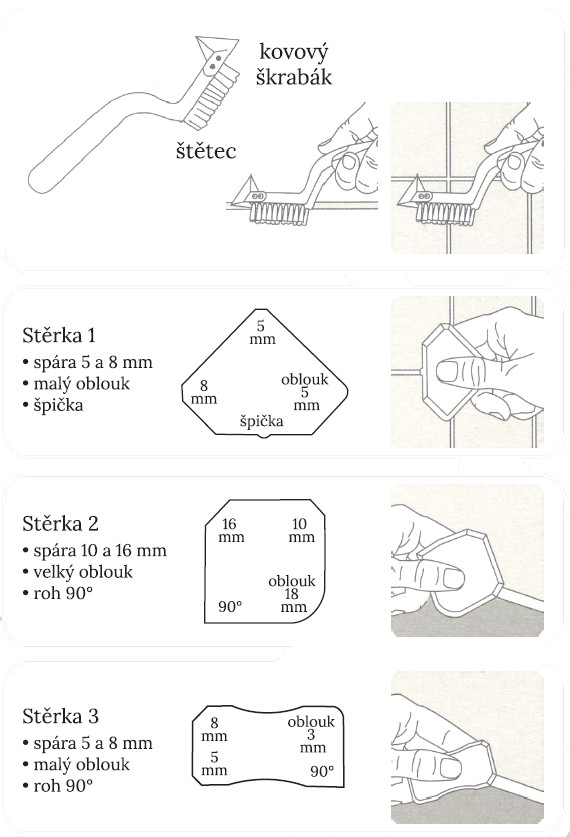 Sada na aplikaci a odstranění tmelů LOBSTER