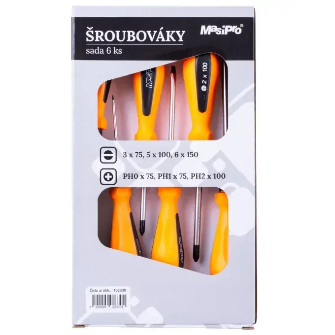 Šroubováky MasiPro sada 6 ks