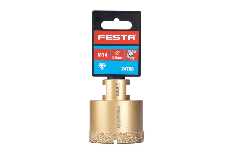 Korunka vykružovací diamantová, 53mm/M14 FESTA