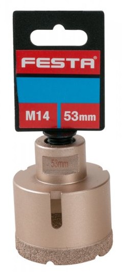 Korunka vykružovací diamantová, 53mm/M14 FESTA