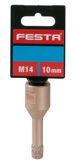 Korunka vykružovací diamantová, 10mm/M14 FESTA