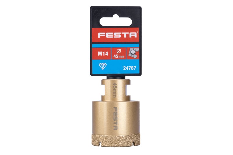 Korunka vykružovací diamantová, 45mm/M14 FESTA