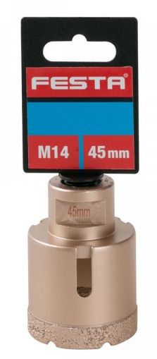 Korunka vykružovací diamantová, 45mm/M14 FESTA