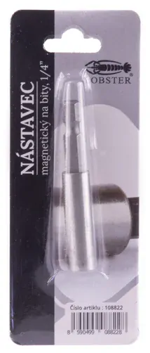 Nástavec magnetický - držák bitů 1/4'' - 60mm, nerez