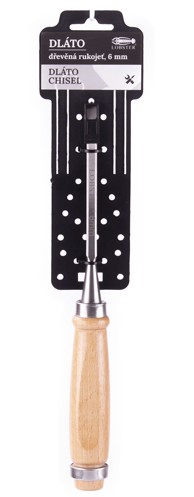 Dláto rukojeť dřevo 1/4" (6mm)