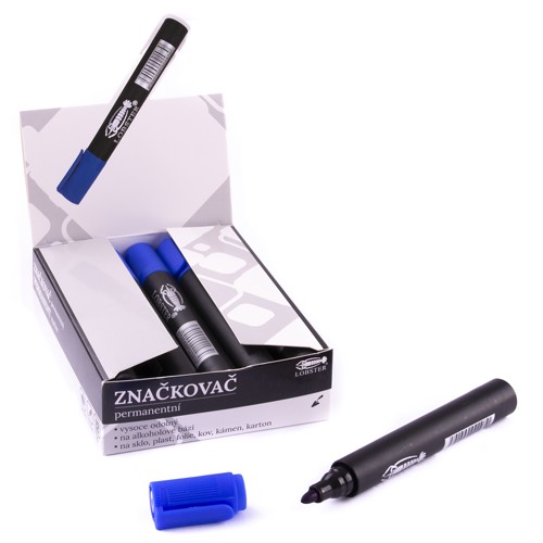 Popisovač (fix) permanentní velký modrý