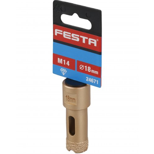 Korunka vykružovací diamantová, 18mm/M14 FESTA