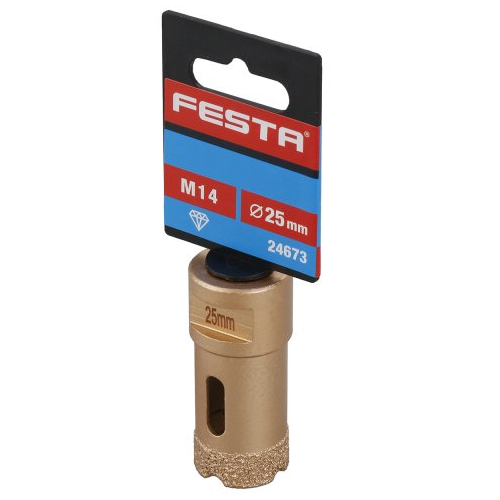 Korunka vykružovací diamantová, 25mm/M14 FESTA