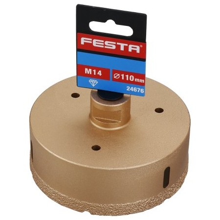 Korunka vykružovací diamantová,110mm/M14 FESTA