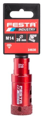 Korunka vykružovací diamantová, 28mm/M14 FESTA INDUSTRY