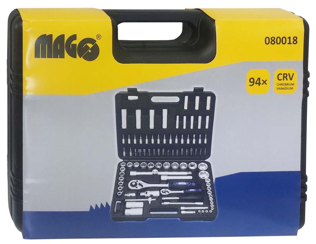 Bity - sada bitů a hlavic s ráčnou 1/4"+1/2"- 94ks