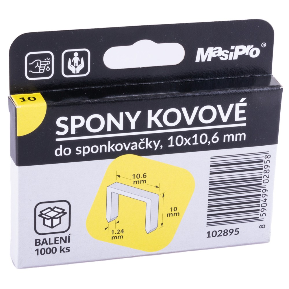 Spony do sponkovací pistole, 10mm/1000ks, typ T50