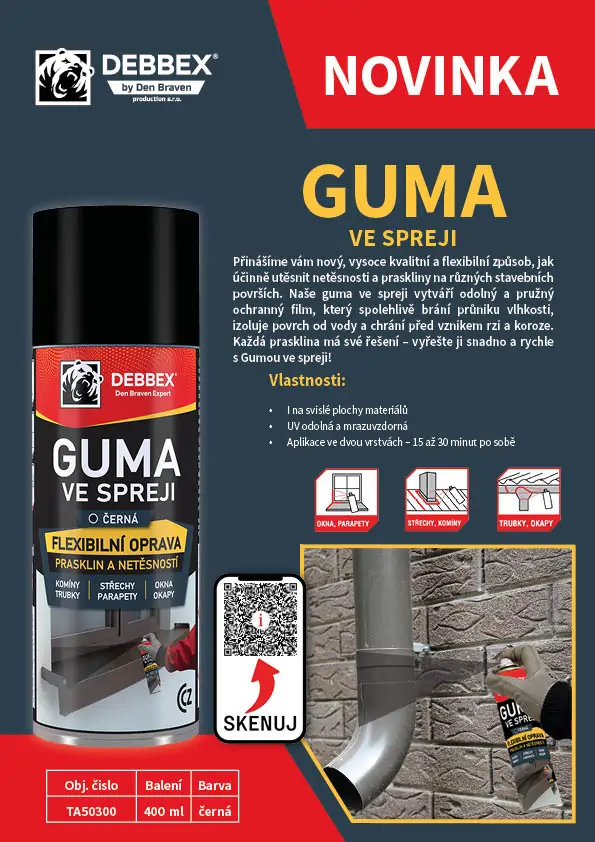 Guma ve spreji 400ml DEBBEX