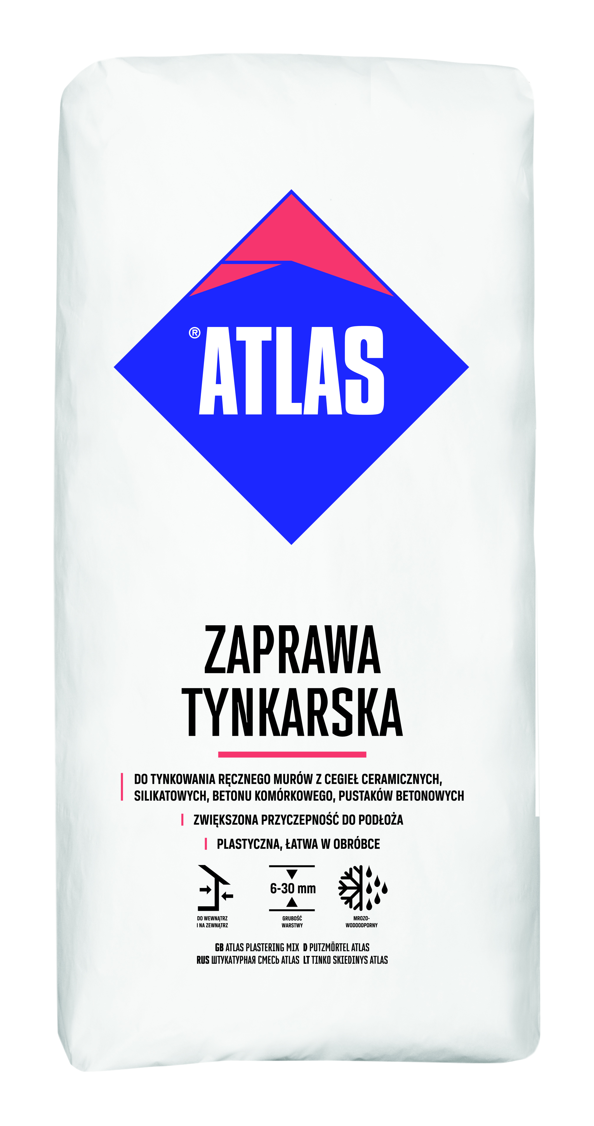 Omítka jádrová 25kg ATLAS