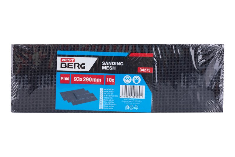 Brusná mřížka 93x290mm, zrnitost 100