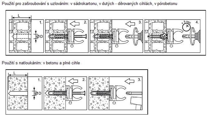Hmoždinka TOTAL-FIXX 6x40 mm