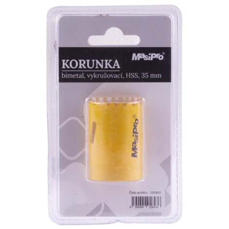Korunka (vykružovač) Bimetal HSS 35mm MASIPRO