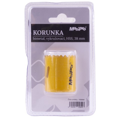 Korunka (vykružovač) Bimetal HSS 38mm MASIPRO
