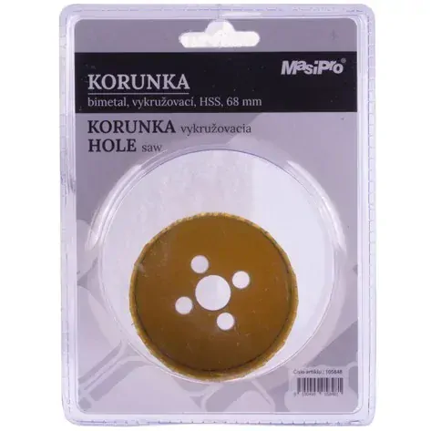 Korunka (vykružovač) Bimetal HSS 68mm MASIPRO