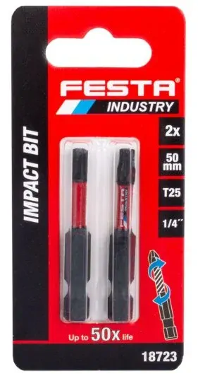 Nástavec bit TORX 25 torzní FESTA INDUSTRY impact, délka 50mm