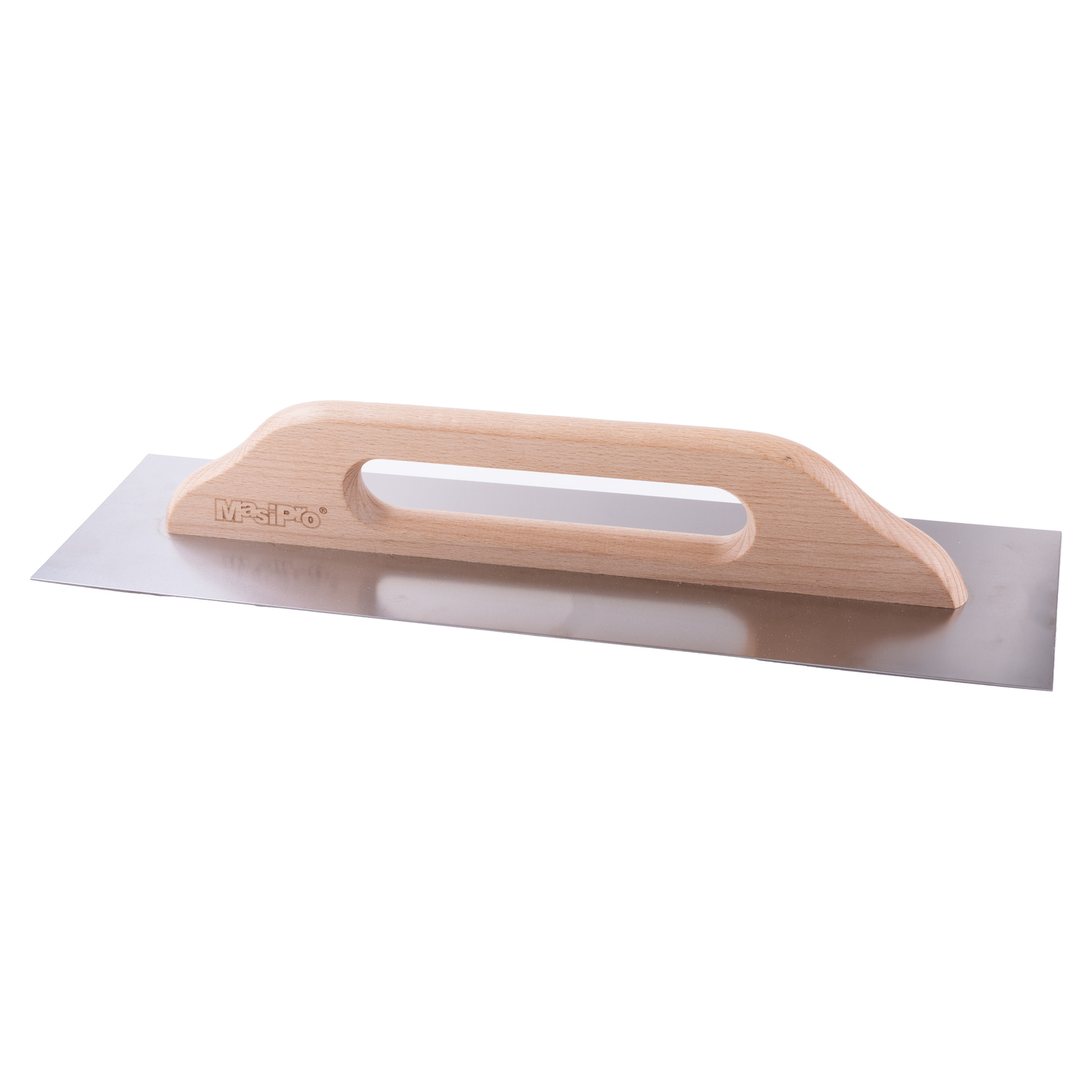 Hladítko rovné 480x130mm nerez, dřevěná ručka, MasiPro
