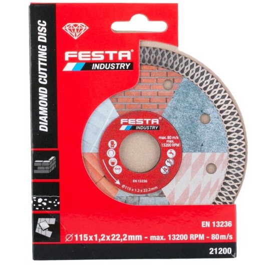 Kotouč diamantový 125x1,4mm FESTA INDUSTRY