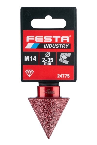 Korunka brusná diamantová - kužel 2-35mm FESTA INDUSTRY