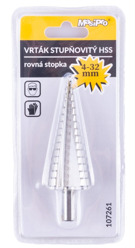 Vrták stupňovitý (stromeček) HSS 4-32mm