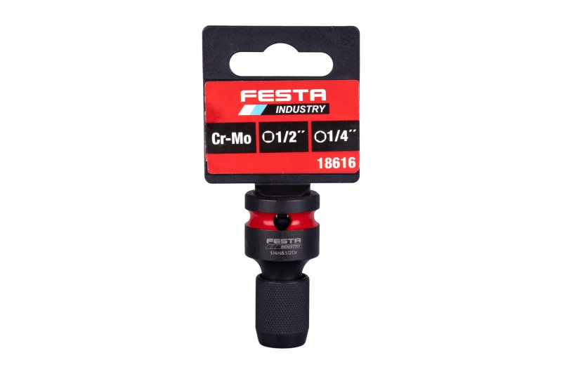 Adaptér - hlavice 1/2" na bity 1/4" rázový FESTA INDUSTRY