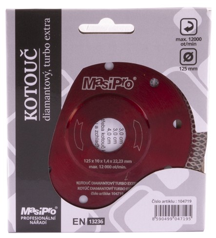 Kotouč diamantový TURBO extra tenký 125x1,4mm