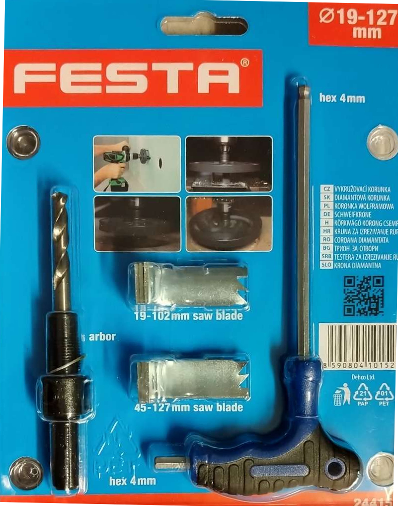 Vykružovač pilový stavitelný 19-127mm FESTA