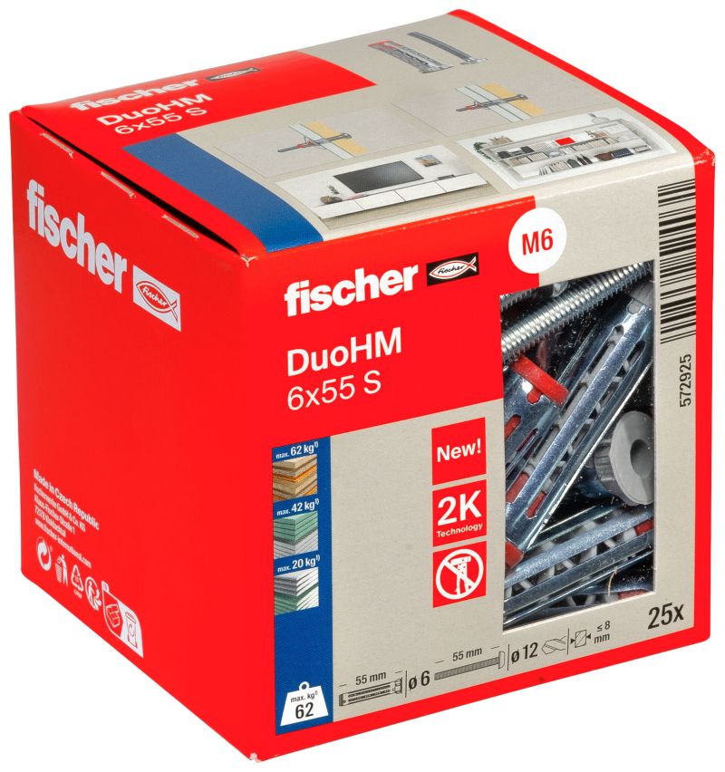 Hmoždinka FISCHER - DuoHM 6x55mm