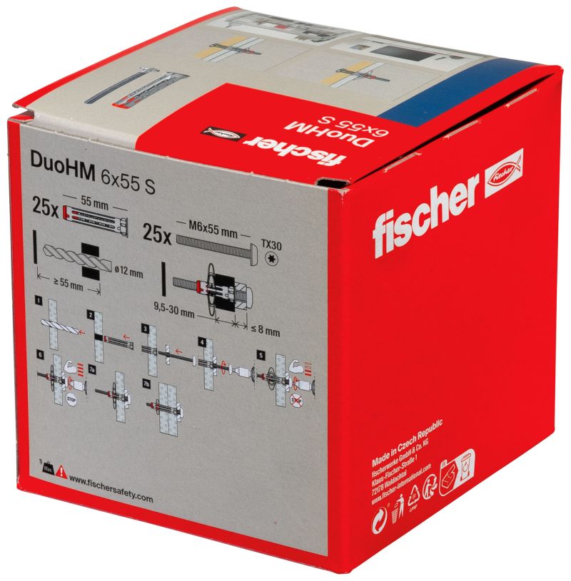 Hmoždinka FISCHER - DuoHM 6x55mm