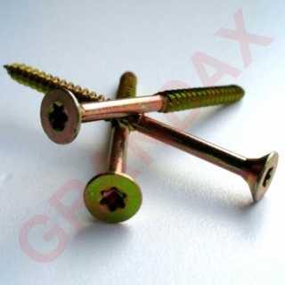 Vrut do dřeva UNI, ČZ, zápustná hlava, TORX20, 4,5x80/50mm ZZ